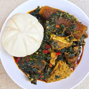efo riro and pounded yam